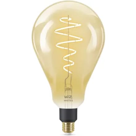 WiZ Tunable PS160 E27 Amber Smart Filament Bulb - Dimmable warm-to-cold White LED