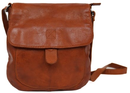 Bear Design Jip Leren Schoudertas - Cognac