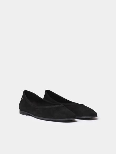 Damesballerina's in effen suède | MELISA-A
