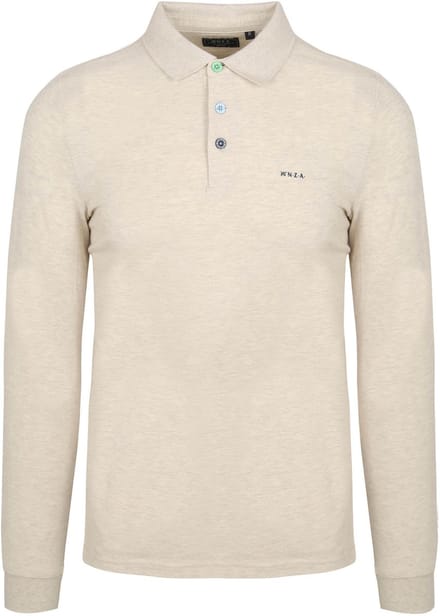 NZA Longsleeve Polo Marshall Light Cream - Maat 3XL - Heren