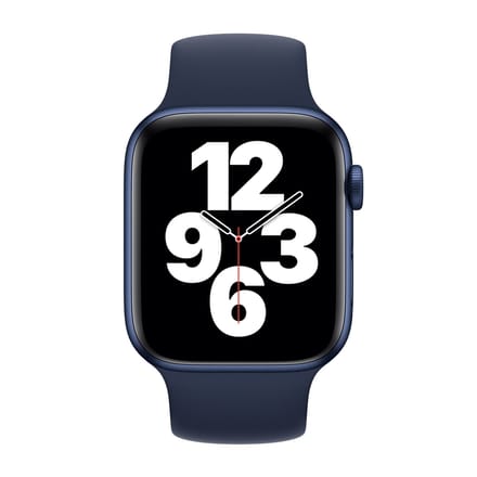 Apple Siliconen solobandje voor de Apple Watch | 38/40/41/42 mm - Maat 1 - Deep Navy