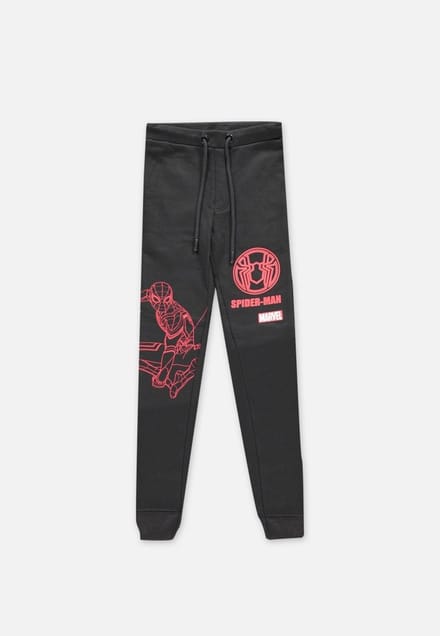 Marvel SpiderMan Kinder joggingbroek - Kids 146 - Zwart