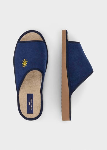 Sandalen met flexibele zool - marine - Gr. 41 van Goldner Fashion