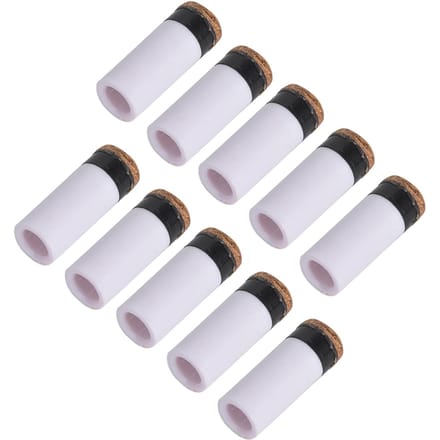 Lot de 10 pointes de queue de billard pour queue de billard, pièces de rechange, outils de réparation 13mm white