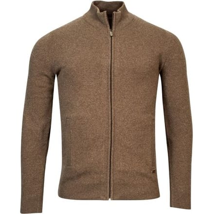Baileys Vest Cardigan Zip Mini Structure Taupe / male