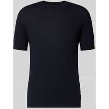 gebreid shirt met ronde hals