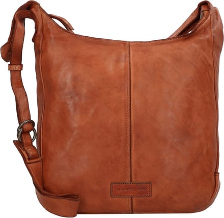 HAROLD'S Leren Schoudertas Submarine Pouch Up Cognac Bruine