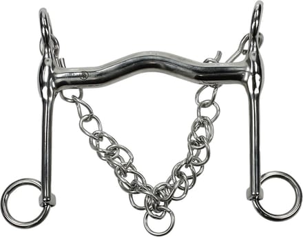 BR Dressuurstang Massief RVS 15 mm . - 12,5