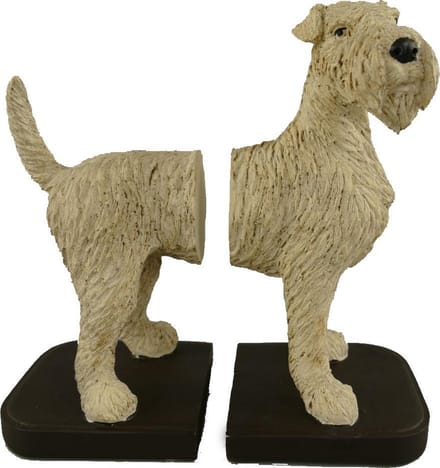 MadDeco - Polystone - boekensteun - schnautzer - hond