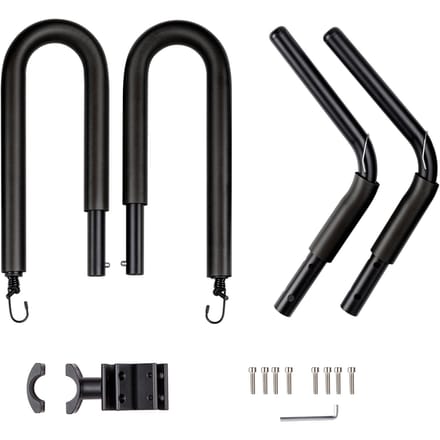 Supports de planche de surf pour moto, cintre pour planche de surf, Compatible avec les planches courtes et les longboards noir