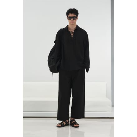 Casual Lange Mouw Shirt met Strikdetail