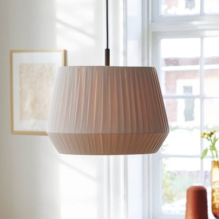 Nordlux Hanglamp Dicte, handgebonden, Ø 40 cm, amber