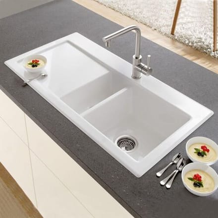Villeroy & Boch Subway 60 inset sink, basin on the right 671201R1