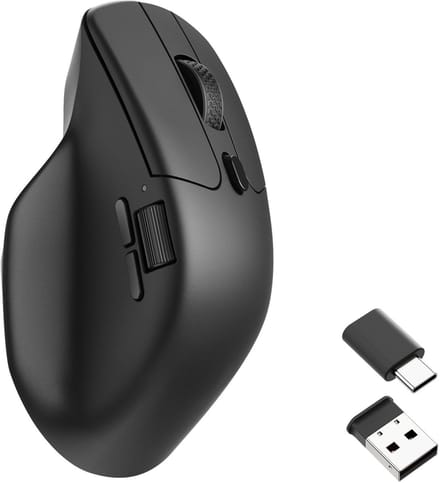 Keychron M6 Light 78g Wireless 1K - Ergonomische muis - Optisch - 5 knoppen - Zwart