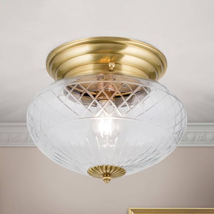 ORION Handgeslepen plafondlamp ENNA, diameter 31 cm