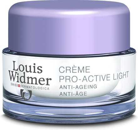 Louis Widmer Pro-Active Cream Light Anti-Ageing Ongeparfumeerd Nachtcrème 50 ml
