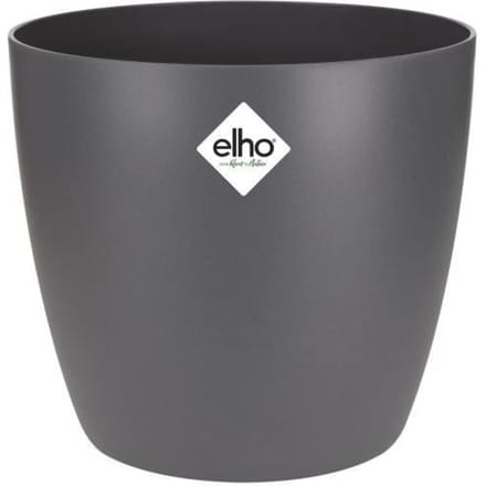 Elho Brussels Rond 30 - Bloempot voor Binnen - Ø 29.5 x H 27.1 cm - Antraciet