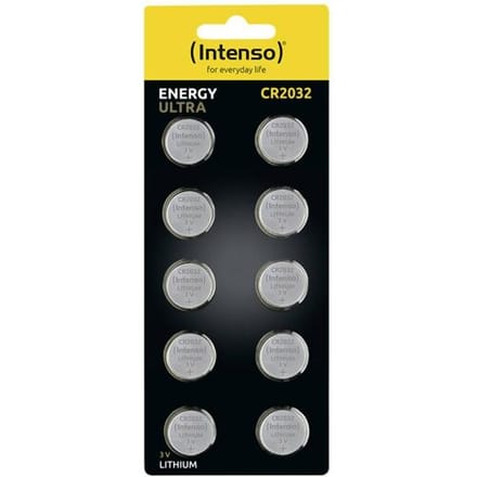 (Intenso) Energy Ultra knoopcel batterij CR2032 - 10 stuks (7502430)