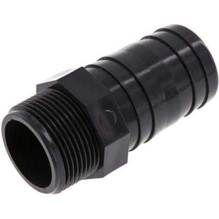 40 mm & G1-1/4'' PVC-U Slangpilaar Buitendraad 92mm EN 1452-3 [2 Stuks]