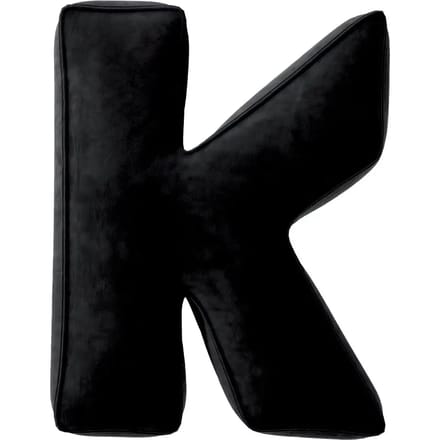 Kussen letter k Yellow Tipi Posh Velvet
