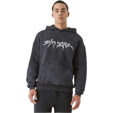Gewassen hoodie 9N1M SENSE Goth Print