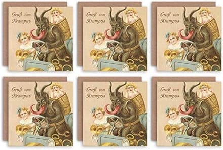 6x Grappige Kerstkaarten Kerstman Alternatief Anti Kerstkaarten Kinderen