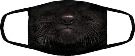 The Mountain Mondmasker Kat – Black Kitten Face – 3-Laags Katoen – Herbruikbaar