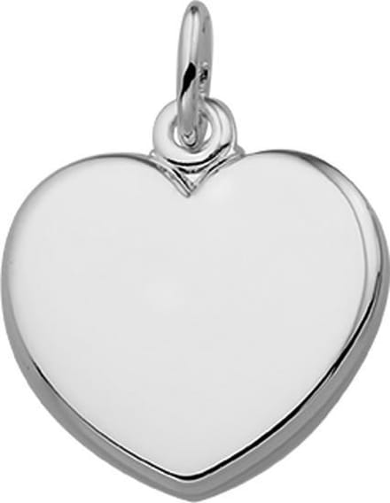The Jewelry Collection Graveerhartje - Zilver