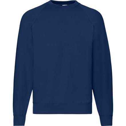 Fruit of the Loom Heren Klassiek 80/20 Raglan Sweatshirt (Marine)