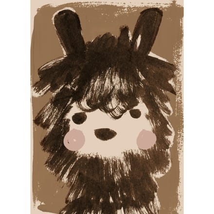 Studioloco - Alpaca Poster Kinderkamer - Kamer Decoratie - Muurdecoratie - 50 x 70 cm