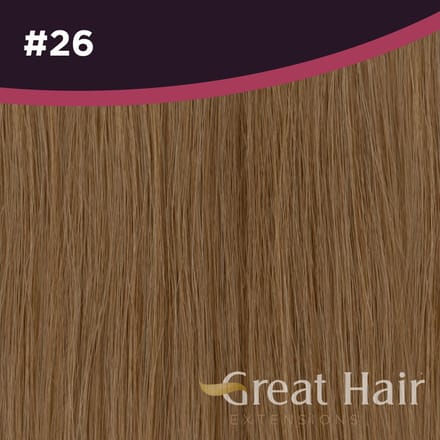 Great Hair Extensions Full Head Clip In - straight #26 40cm