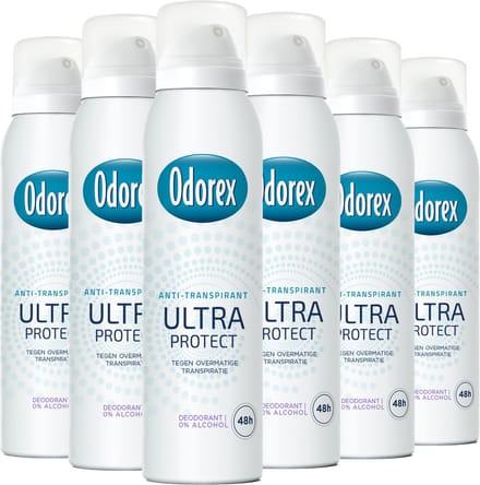 Odorex Ultra Protect Anti-Transpirant Deodorant Spray - 6x 150ml - Voordeelverpakking