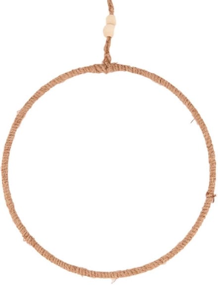 Metalen touw ring 38cm