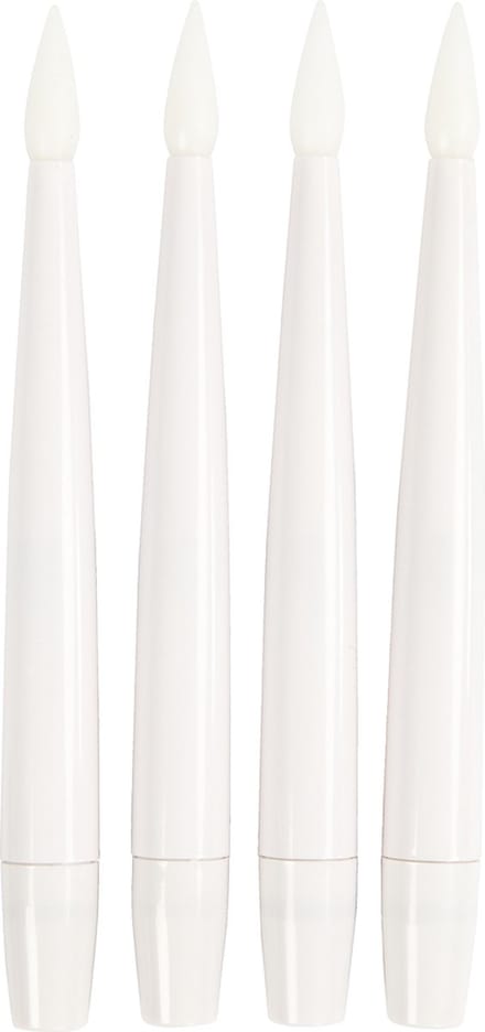 LED Kerstboomlampjes, H: 15,5 cm, d 14 mm, 4 stuk/ 1 doos
