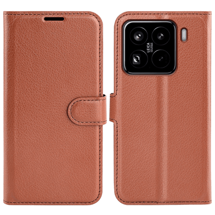 Mocaa Xiaomi 15 Pro Slim-Fit Book Case Bruin