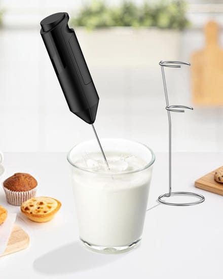 Handmatige Melkschuimer - Draadloze Melkopschuimer voor Perfecte Melkschuim, Koffie en Cappuccino