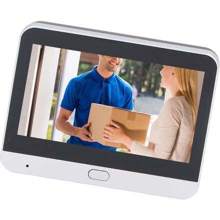 Slimme Video Deurbel 4.3in 1080P Draadloos 2-Weg Intercom PIR Bewegingsdetectie Oplaadbaar WiFi