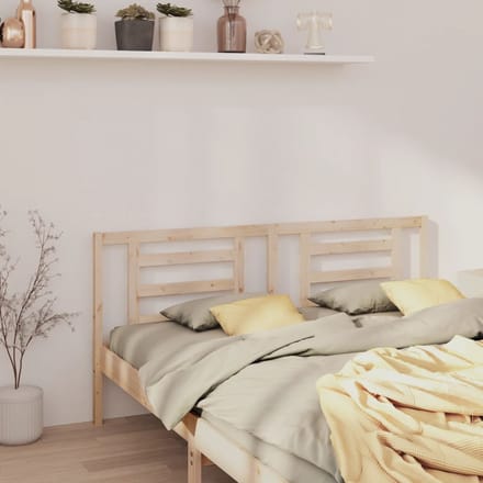 vidaXL - Hoofdbord - 206x4x100 - cm - massief - grenenhout