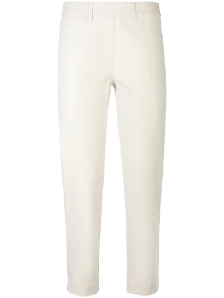 Enkellange broek pasvorm Sylvia Van Peter Hahn beige