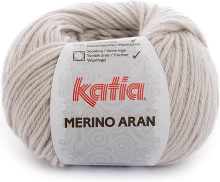 Katia Merino Aran - 11 zeer lichtbeige - Merinogaren