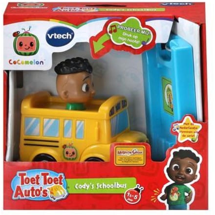 VTech Toet Toet Auto's CoComelon Cody's Schoolbus Speelfiguur - Speelgoed Auto - Educatief Baby Speelgoed - Vanaf 1,5 tot 5 Jaar