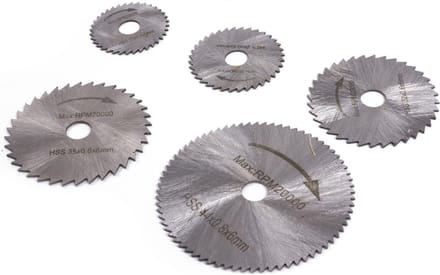 Benson Multitool Zaag Set - 5 HSS Slijpschijven - Carbon Staal - 6-delig