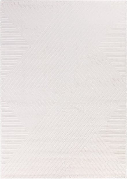 Flycarpets Cara Modern Japandi Intersecto Vloerkleed - Creme - 80x150 cm