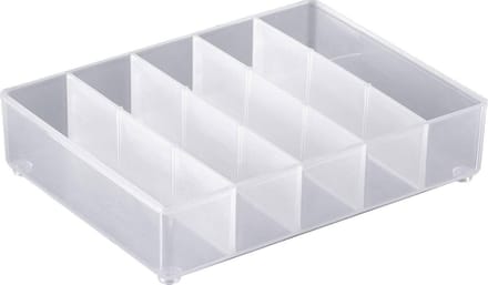 raaco Inzetstuk voor assortimentskoffer (l x b x h) 109 x 79 x 24 mm Aantal vakken: 5 Carton Inhoud 1 stuk(s)