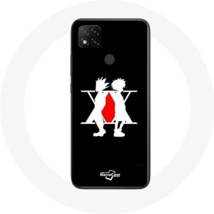 Xiaomi Redmi 9C hoesje Hunter x Hunter Manga-logo Zwart zwart