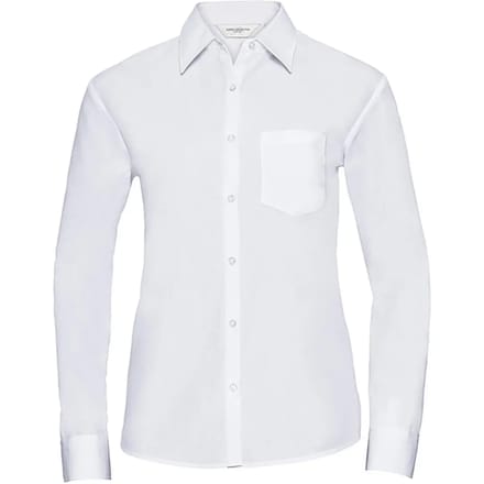 Dameshemd met lange mouwen Russell Athletic Poplin