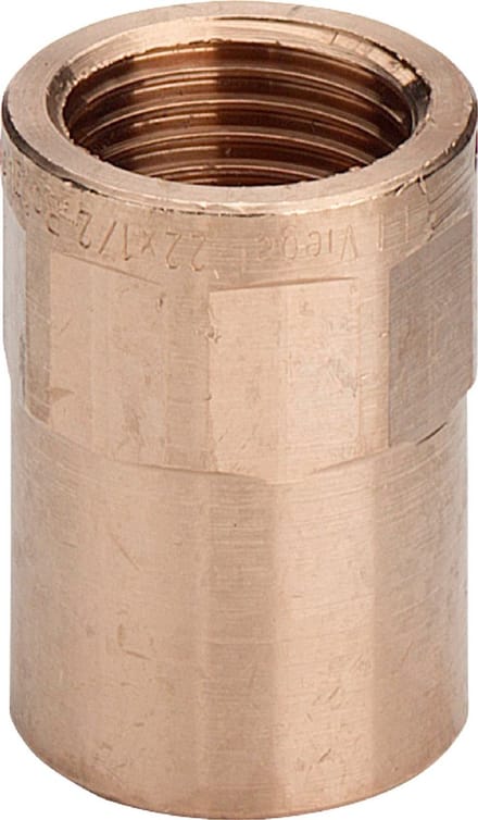 Viega Overgangsstuk, d 18mm, Rp 1/2 roodkoper Model 94270G, 100940