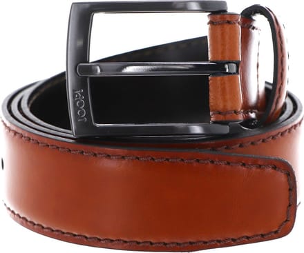 JOOP! Leren Riem Quilted Coll. Belt 3,5 CM W120 Cognac Bruine