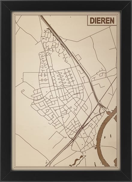 Decoratief Beeld - Houten Van Dieren - Hout - Bekroned - Bruin - 21 X 30 Cm