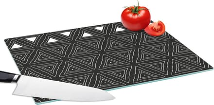 Glazen Snijplank - 39x28 - Geometrie - Design - Mozaïek - Snijplanken Glas